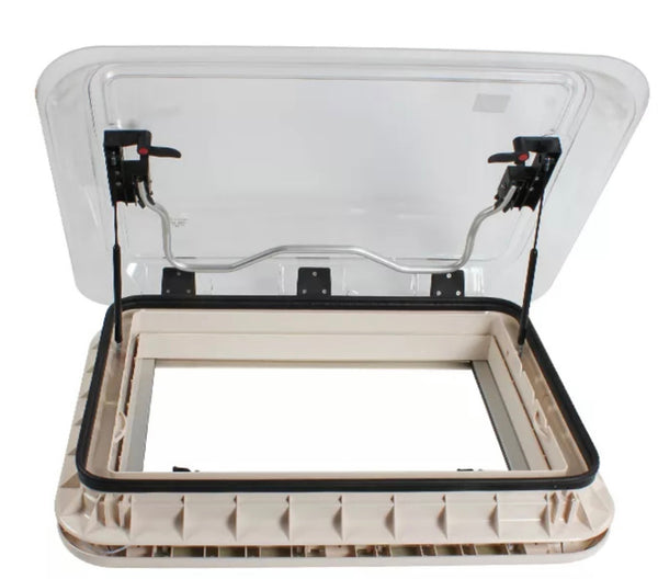  This manually operated hatch will add light(natural and LED) & air circulation 